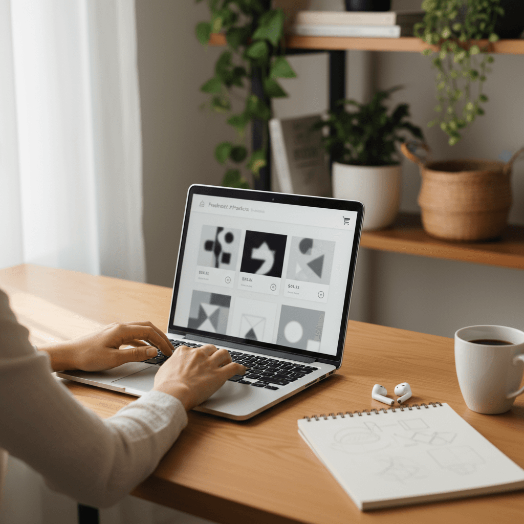 Health and wellness product review at modern workspace